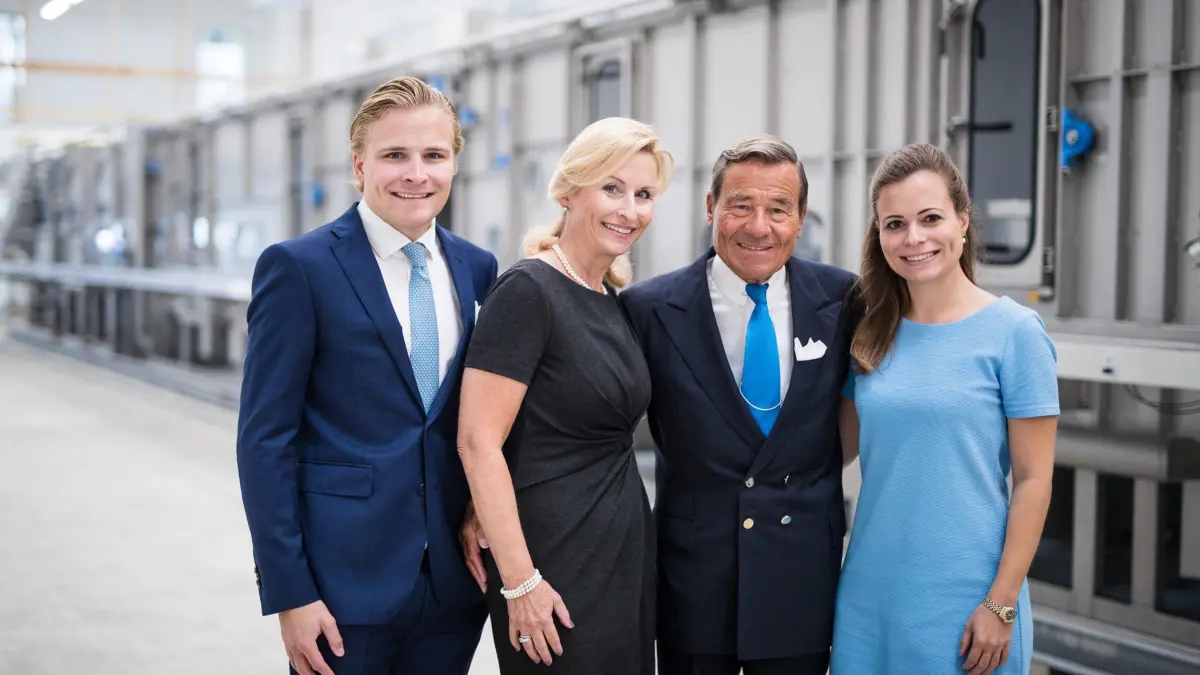 Familienfoto aus dem Oktober 2019 (v.l.): Wolfgang Grupp jr., Elisabeth Grupp, Wolfgang Grupp, Bonita Grupp.