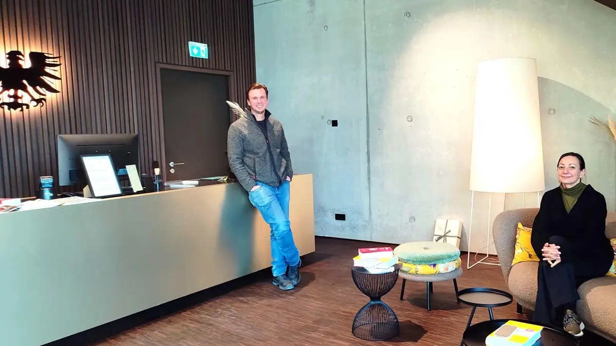 Wohnen über ihrer Vinothek: Jens und Yvette Zimmerle.