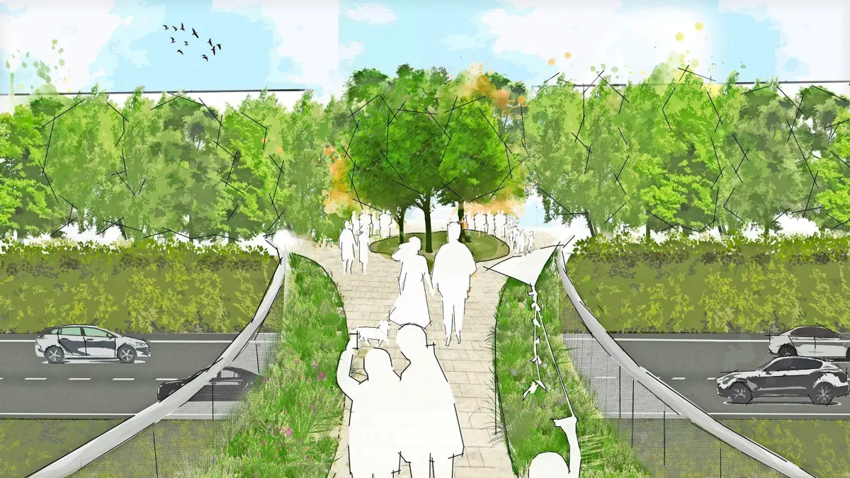 Der Rahmenplan zur Gartenschau sieht vor, die Poppenweiler Straße in Marbach mit einer Gardenbridge zu überwinden.