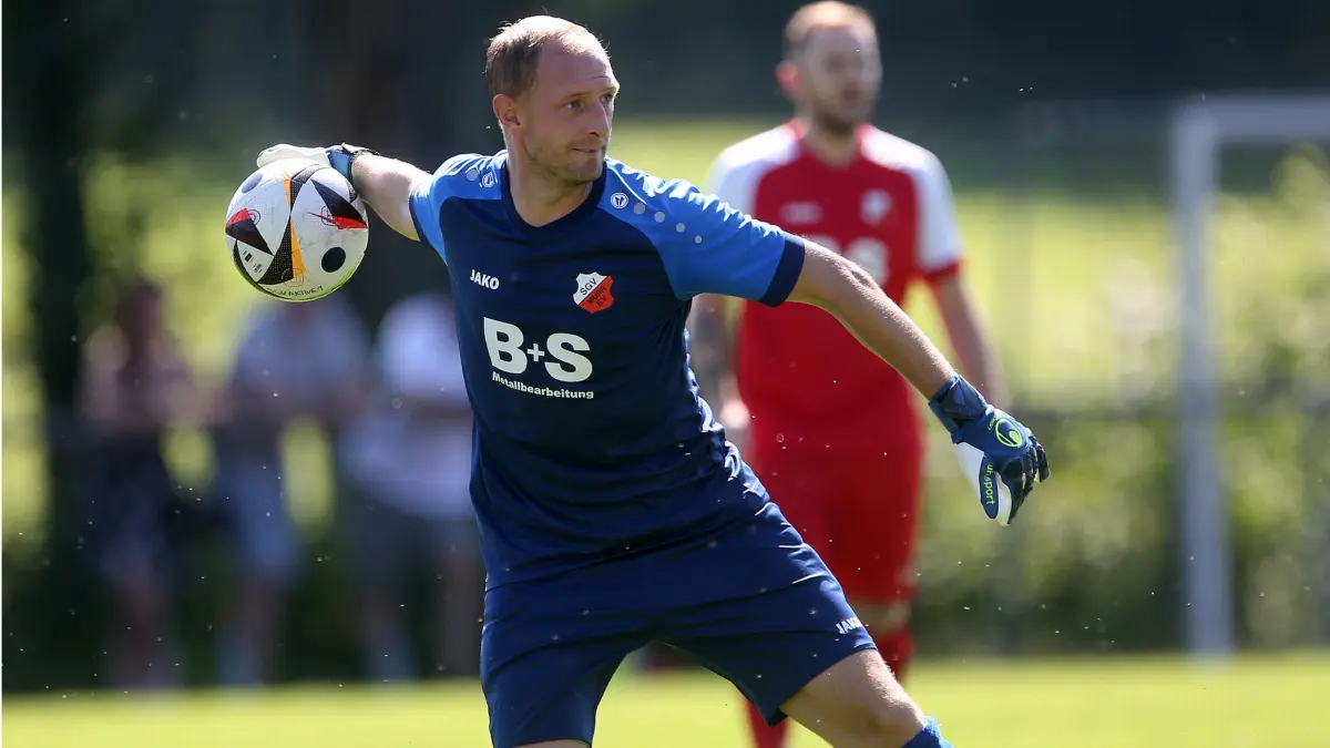 Murr, DEU, 11.08.2024.
Fussball SGV Murr vs VfB Neckarrems .
Kevin Pollich (Murr) .
Foto: Ralf Poller/Avanti .