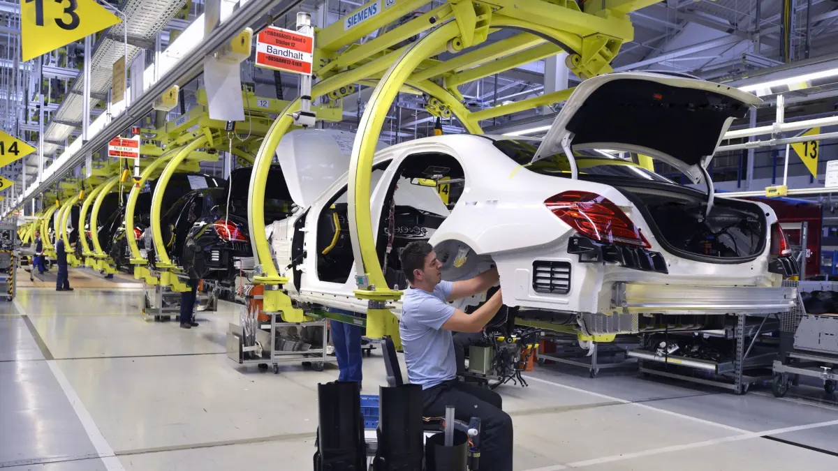 Sindelfingen, DEU, Deutschland, Produktion der Mercedes S Klasse in Sindelfingen