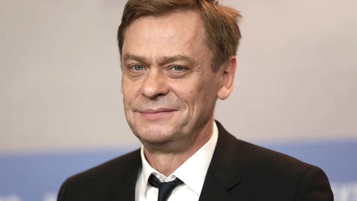 67. Internationale Filmfestspiele in Berlin, Pressekonferenz «In Zeiten abnehmenden Lichts» («In Times of Fading Light»): Schauspieler Sylvester Groth. (zu dpa: «Sylvester Groth schaut seine Filme nicht an») +++ dpa-Bildfunk +++