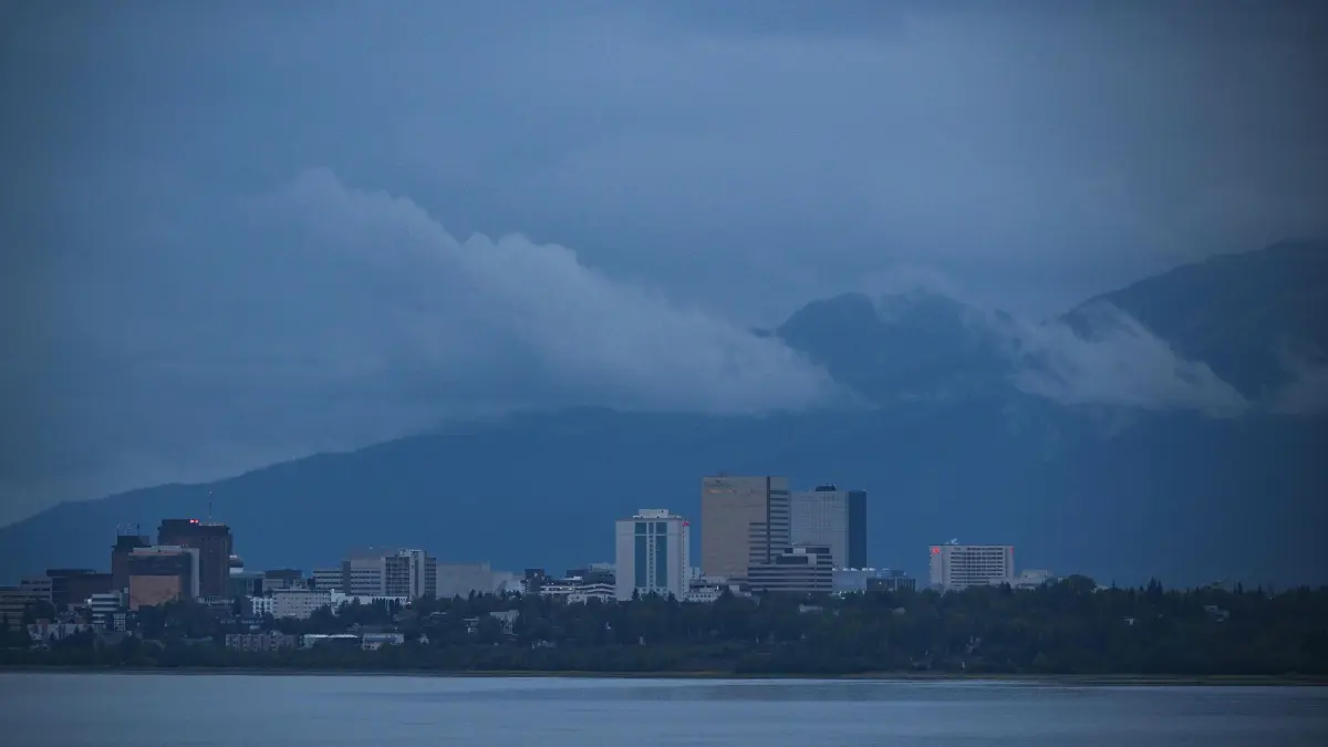 Putin-Trump summit in Alaska: A view of downtown Anchorage, Alaska on August 13, 2025, ahead of the August 15 scheduled meeting between US President Donald Trump and Russian President Vladimir Putin. Pressure mounted ahead of a landmark summit in Alaska between the United States and Russia, as Donald Trump warned that Vladimir Putin had only one chance but Moscow pressed ahead with major battlefield gains in Ukraine. Putin and Trump will meet August 15, 2025 at an air base in the far-northern US state, the first time the Russian leader has been permitted on Western soil since his February 2022 invasion of Ukraine which has killed tens of thousands of people. (Photo by Drew ANGERER / AFP)