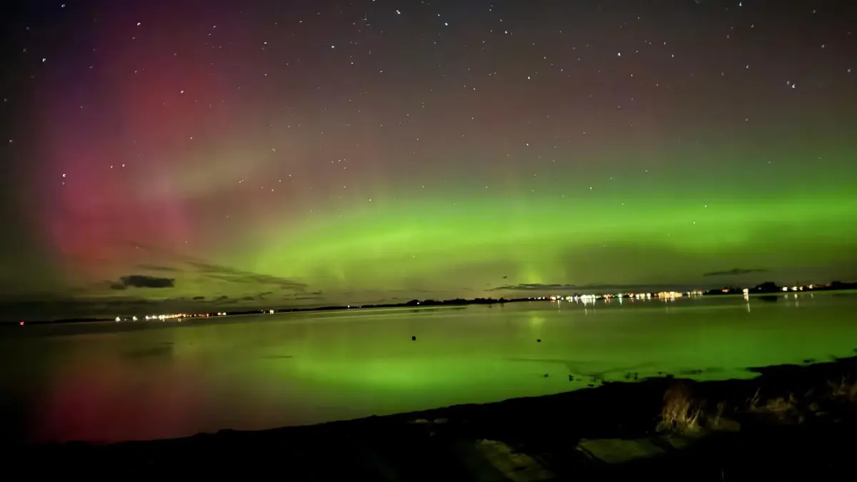 Polarlichter über Fehmarn am 18.10.2025