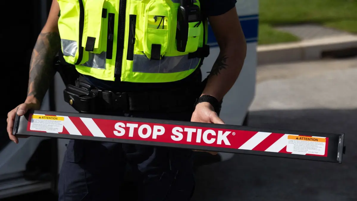 Presentation Of The Stop Stick Device By Municipal Police - Nice Presentation of the STOP STICK device by the Nice municipal police. A new tool to combat refusals to comply. Several dramatic cases of refusal to comply have taken place recently in the Alpes-Maritimes and more generally throughout France, Nice, France on October 15, 2024. Photo by Shootpix/ABACAPRESS.COM Nice France PUBLICATIONxNOTxINxFRAxUK Copyright: xShootpix/ABACAx