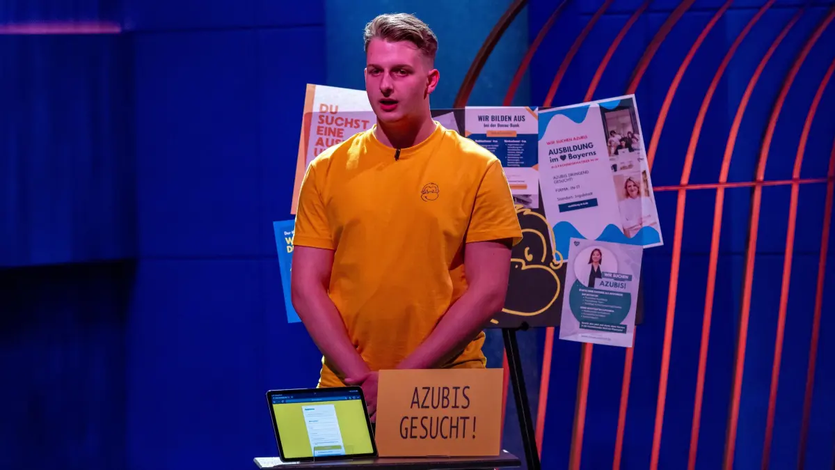 Phillip Hammerer ist selbst noch Azubi, hat aber bereits ein Start-up gegründet.