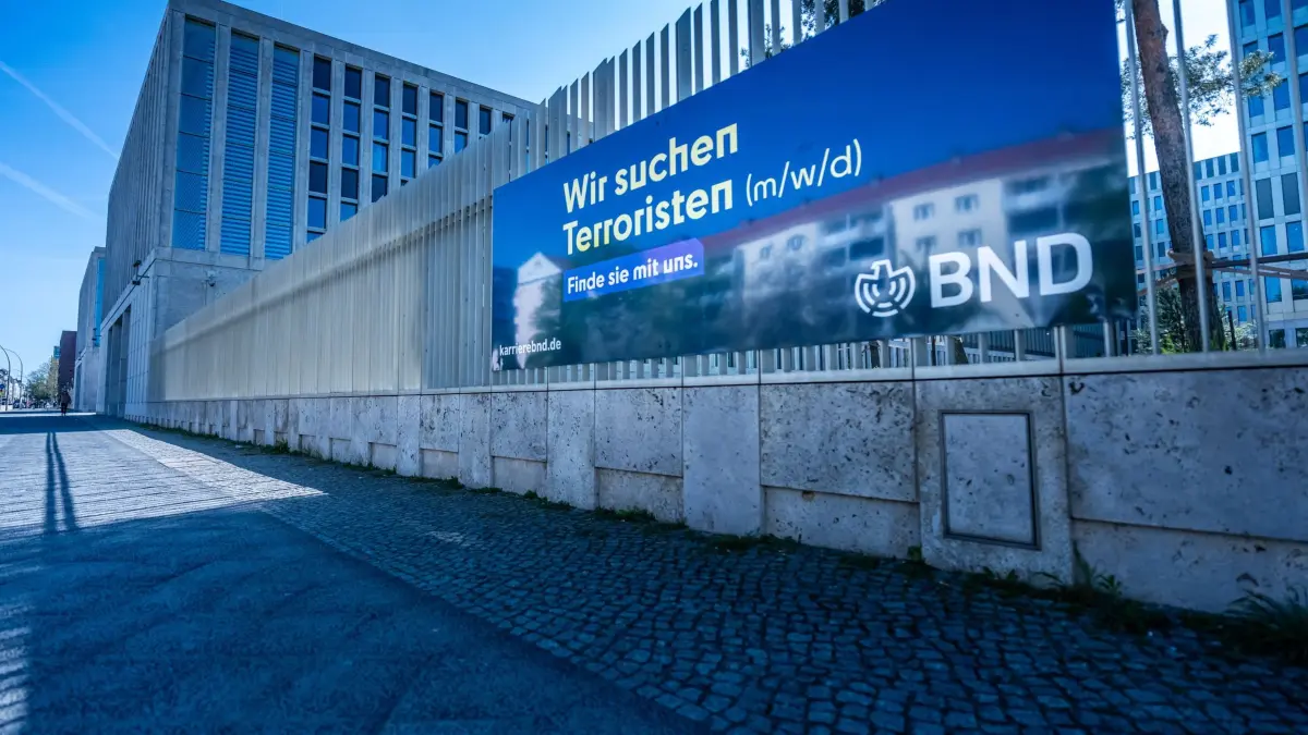 Bundesnachrichtendienst: 23.04.2026, Berlin: Blick auf die BND Zentrale des Bundesnachrichtendienstes, des deutschen Auslandsgeheimdienst. Foto: Michael Kappeler/dpa +++ dpa-Bildfunk +++