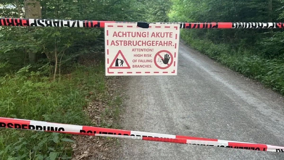 Wald gesperrt