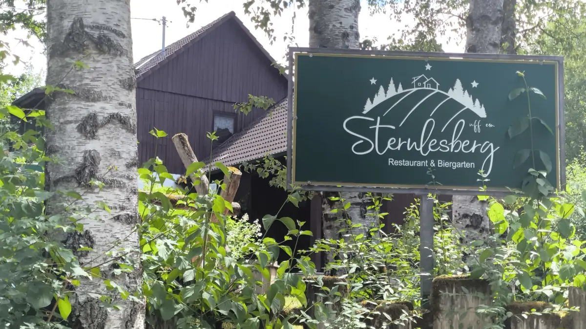 Sternlesberg, ehemaliges Echterdinger Waldheim, Gaststätte, Biergarten