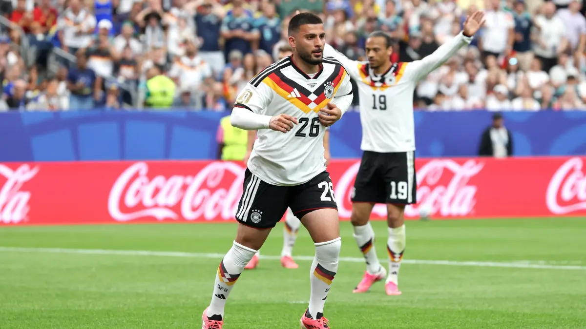 Germany v Curacao: Group E - FIFA World Cup 2026: HOUSTON, TEXAS - JUNE 14: Deniz Undav #26 of Germany celebrates scoring his team's sixth goal during the FIFA World Cup 2026 Group E match between Germany and Curacao at Houston Stadium on June 14, 2026 in Houston, Texas. Alexander Hassenstein/Getty Images/AFP (Photo by ALEXANDER HASSENSTEIN / GETTY IMAGES NORTH AMERICA / Getty Images via AFP)