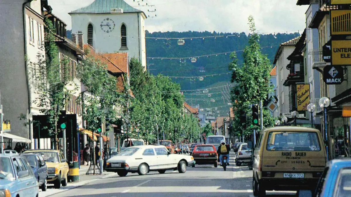 Bahnhofstraße Fellbach historisch