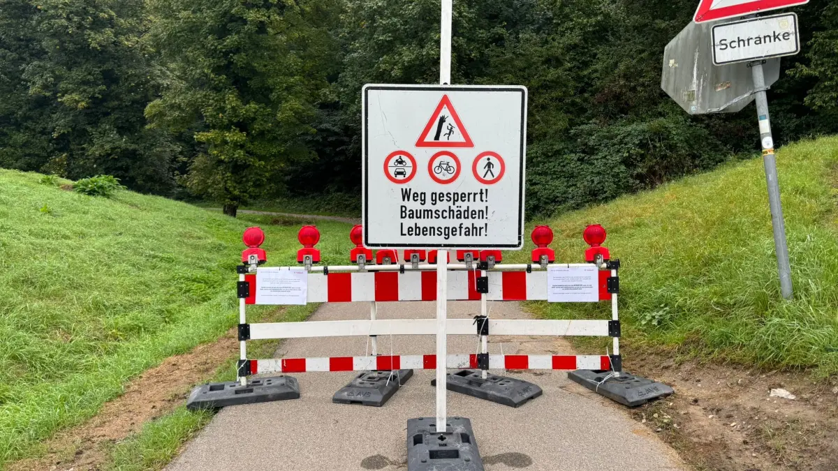 Erneut Sperrung im Weidachtal in Fellbach wegen Eschensterben