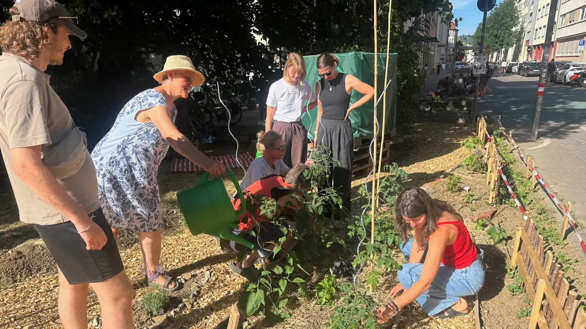 Gärtnern am Schoettle-Platz: der Schoettle-Garten nimmt Gestalt an