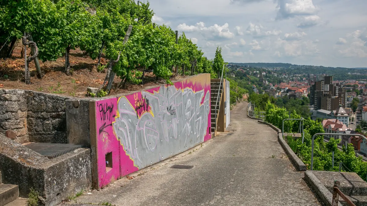 foto: Roberto Bulgrin
23. 06. 2026
Esslingen, Betonmauer in den Weinbergen