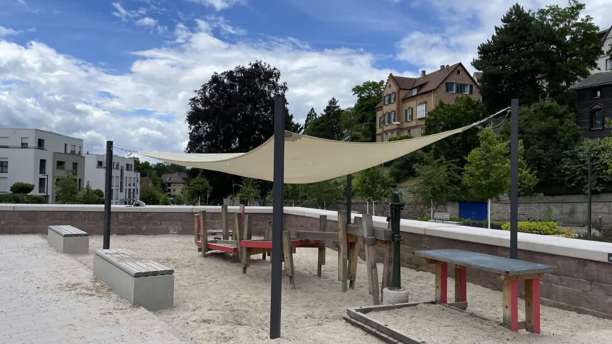 Leonberg Stadtgarten Sonnensegel