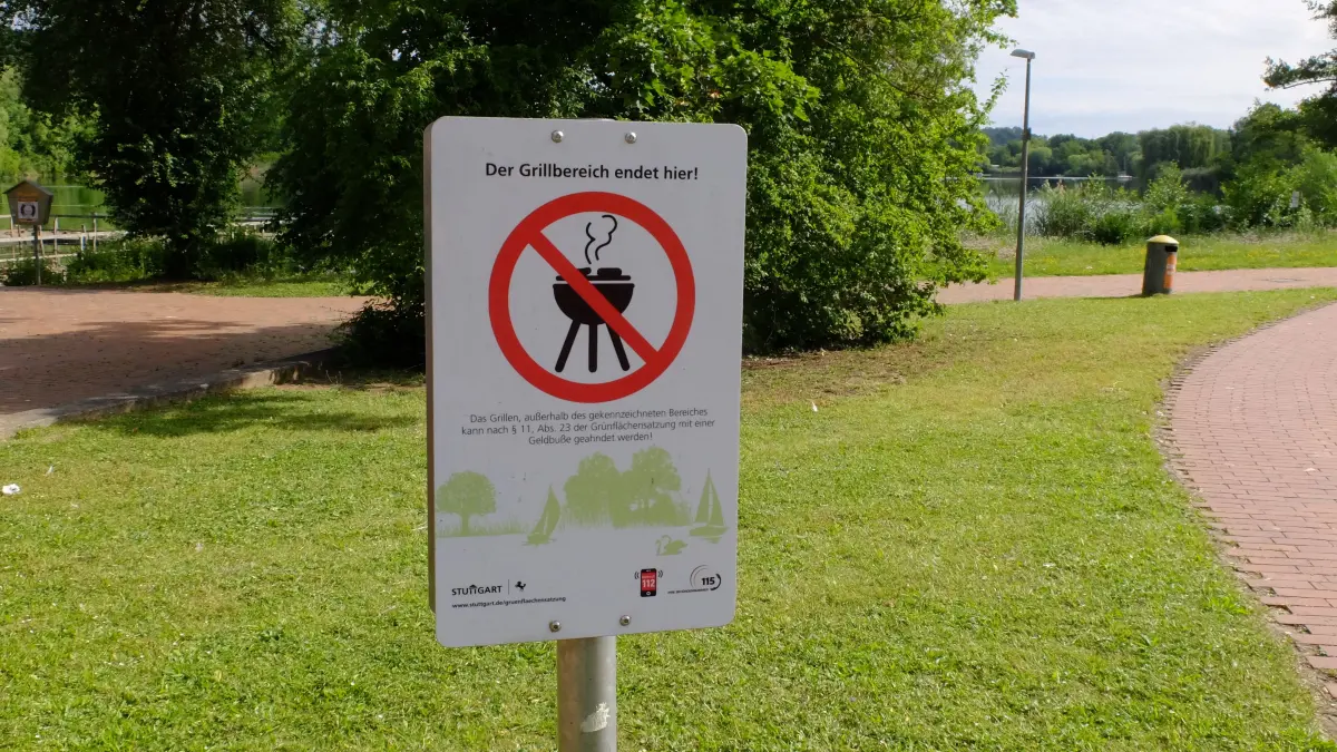 Ab sofort gilt in Stuttgart Grillverbot. Auch am Max-Eyth-See.