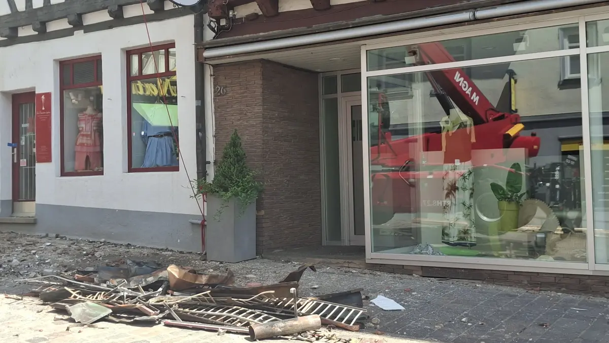 Läden Altstadt nach Brand