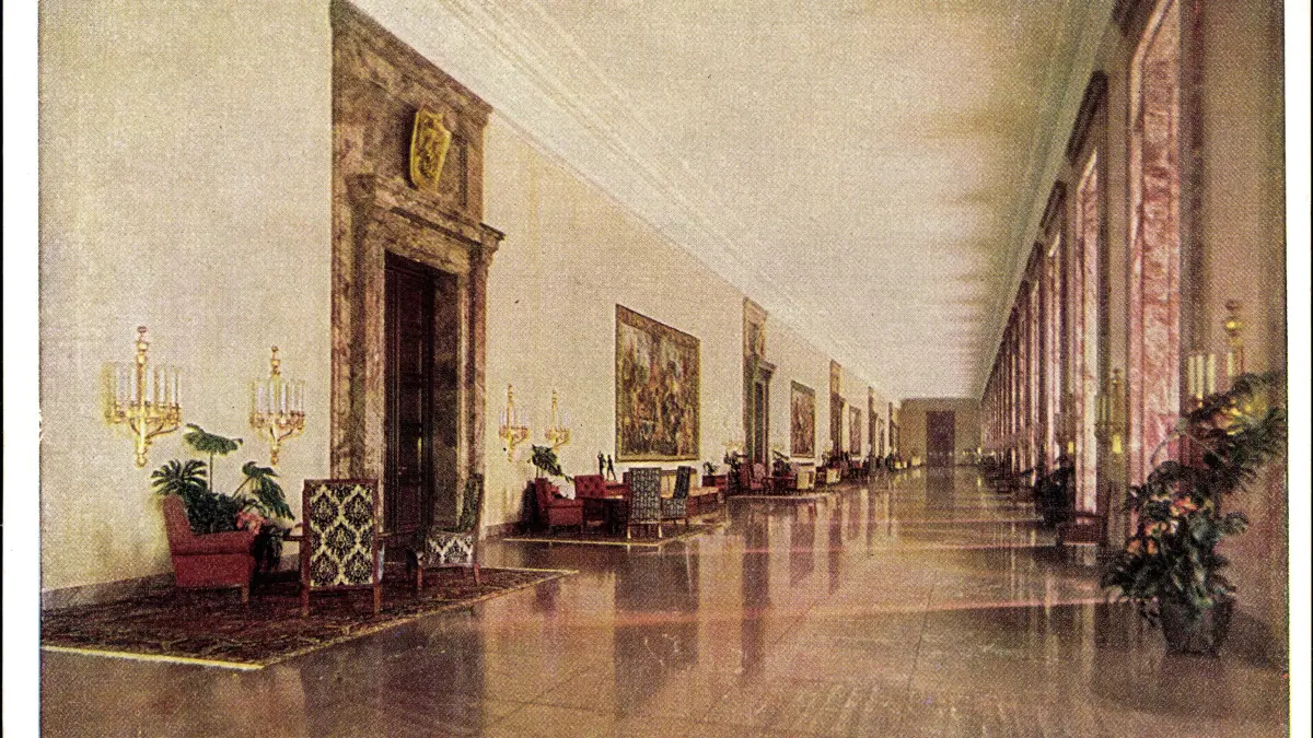 Marmorgalerie der Neuen Reichskanzlei (Archivbild aus dem Jahr 1933).