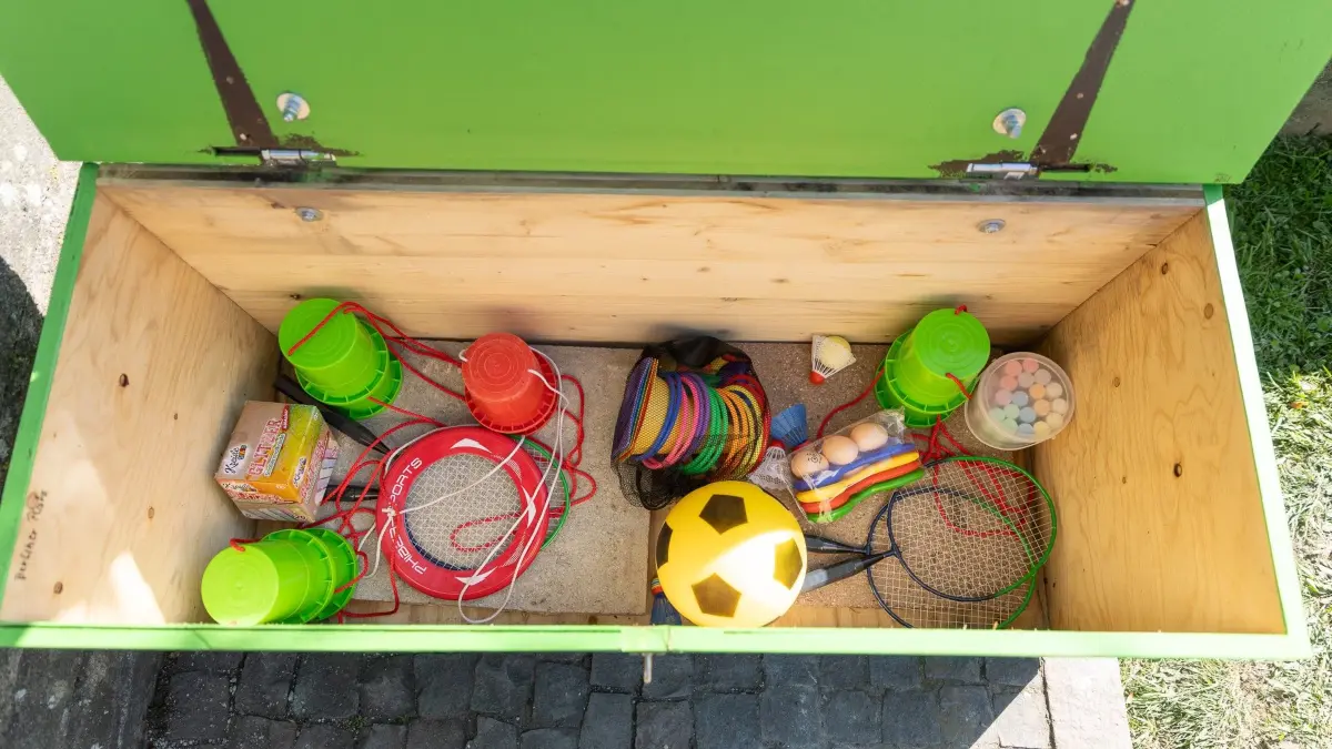 grüne Spielkiste