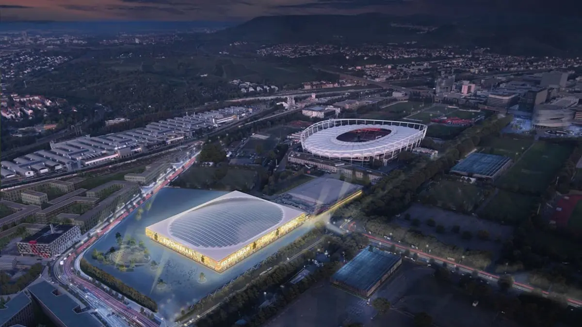Rendering neue Schleyerhalle Stuttgart