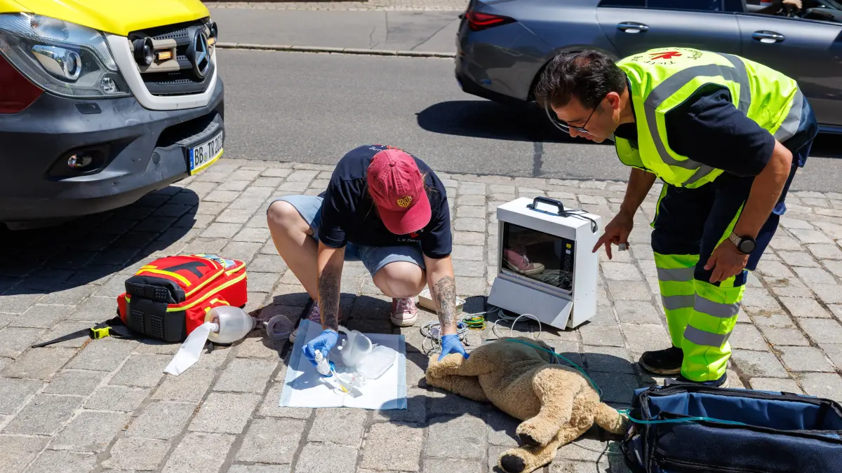 Holzgerlingen, Tag der Tierrettung in Holzgerlingen: Auf dem Rathausplatz stellt die Tierrettung Schönbuch einige Tiernotfälle und die Arbeit von Einsatz- und Tierschutzorganisationen vor. Welche Einsätze waren besonders? Wer engagiert sich hier?