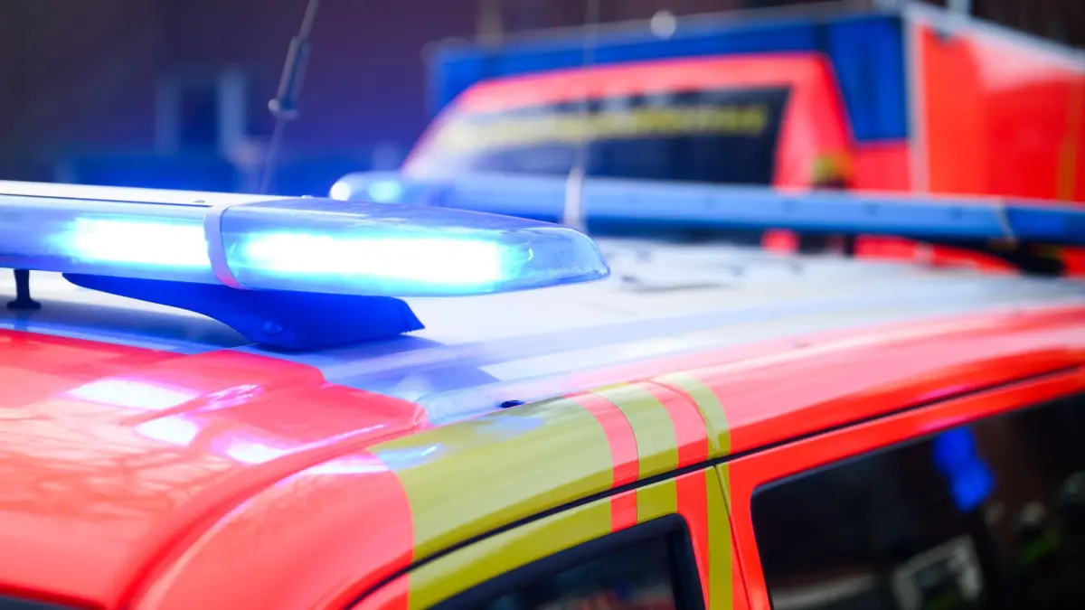 Blaulicht am Notarzt-Wagen