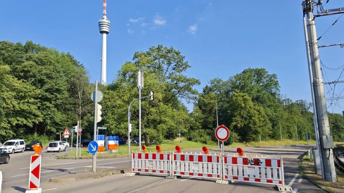 Sperrung am Fernsehturm
