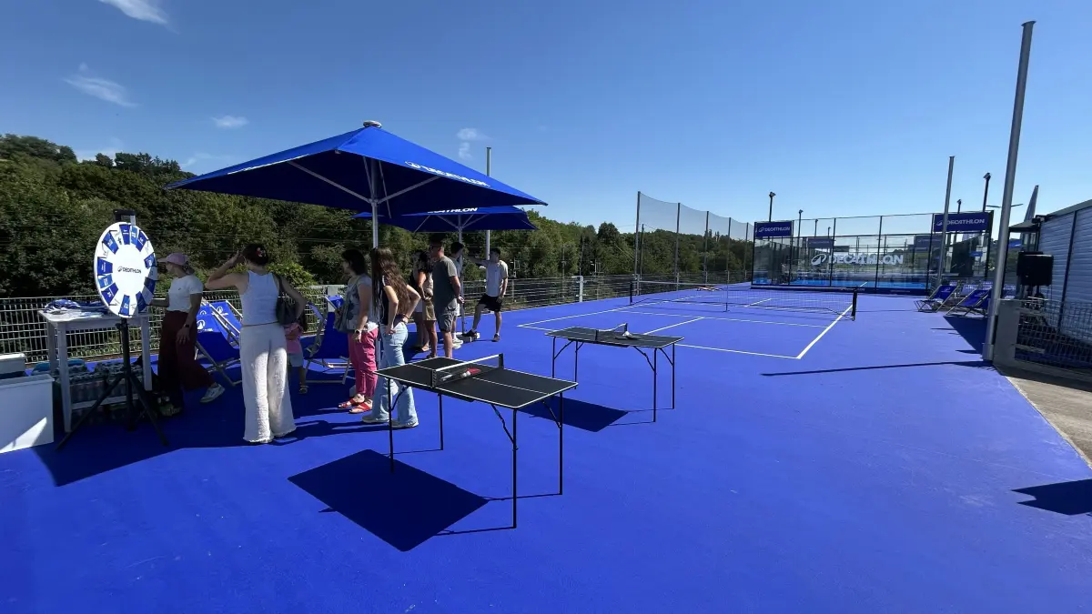 Rooftop Padel - Neue Anlage auf dem Dach der Decathlon-Filiale in Plochingen