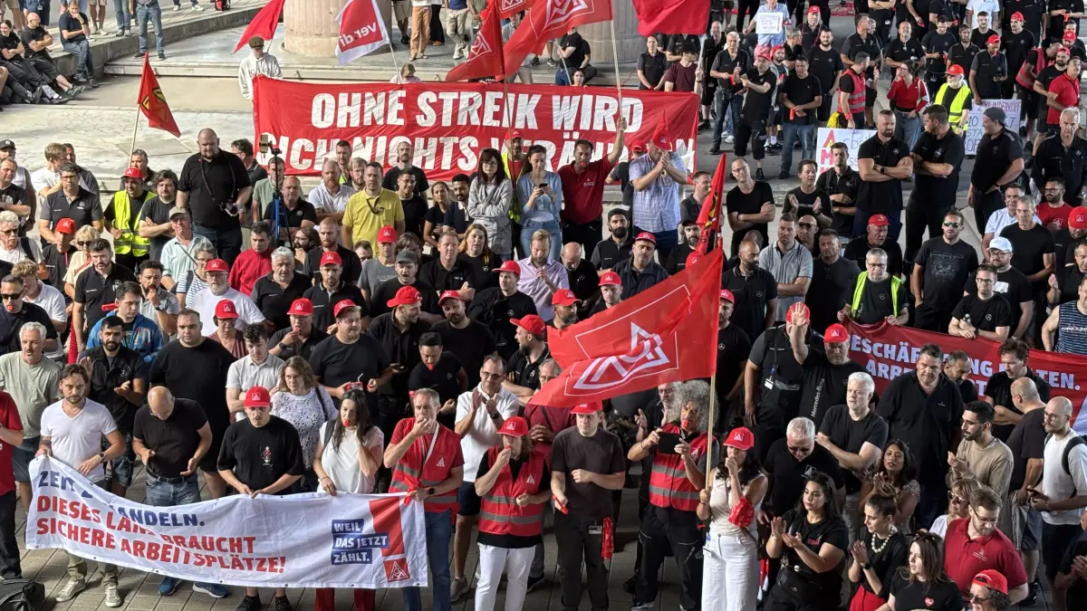 Mercedes, Untertürkheim, Protest, IG Metall