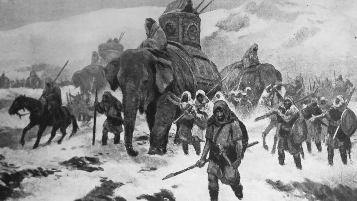 Mit der für unmöglich gehaltenen Route über die Alpen wollte Hannibal die Römer überraschen und militärisch in die Knie zwingen.
