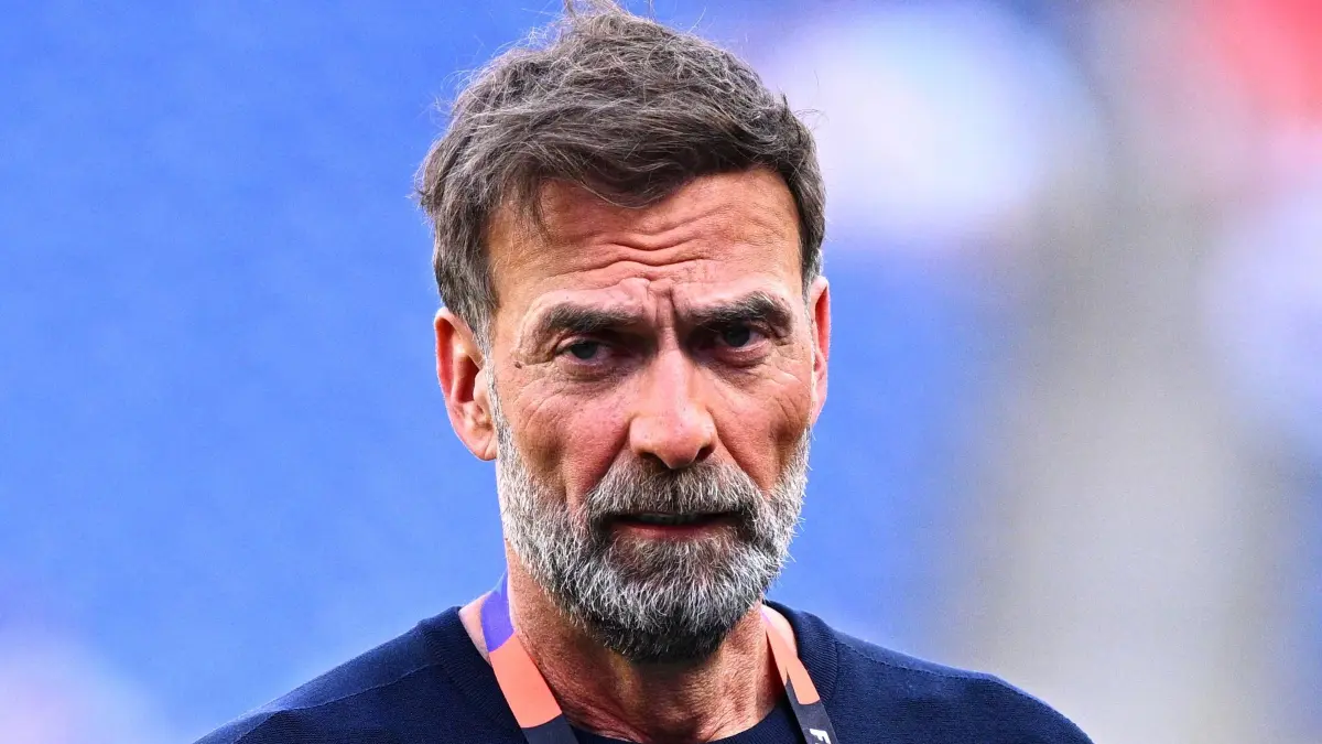 WM 2026 - Frankreich - Marokko: 09.07.2026, USA, Foxborough: Fußball, Männer, WM 2026, Frankreich - Marokko, Finalrunde, Viertelfinale, Boston -Stadion in Foxborough, Jürgen Klopp, TV-Experte für MagentaTV, nach dem Spiel. ACHTUNG: Gemäß den Auflagen der FIFA dürfen die Bilder ausschließlich zur redaktionellen Verwendung genutzt werden. Eine kommerzielle Nutzung ist ausgeschlossen. Zudem dürfen keine videoähnlichen Sequenzen erstellt werden, und es dürfen keine Veränderungen weder im Vordergrund noch im Hintergrund am Bild vorgenommen werden. Foto: Tom Weller/dpa +++ dpa-Bildfunk +++