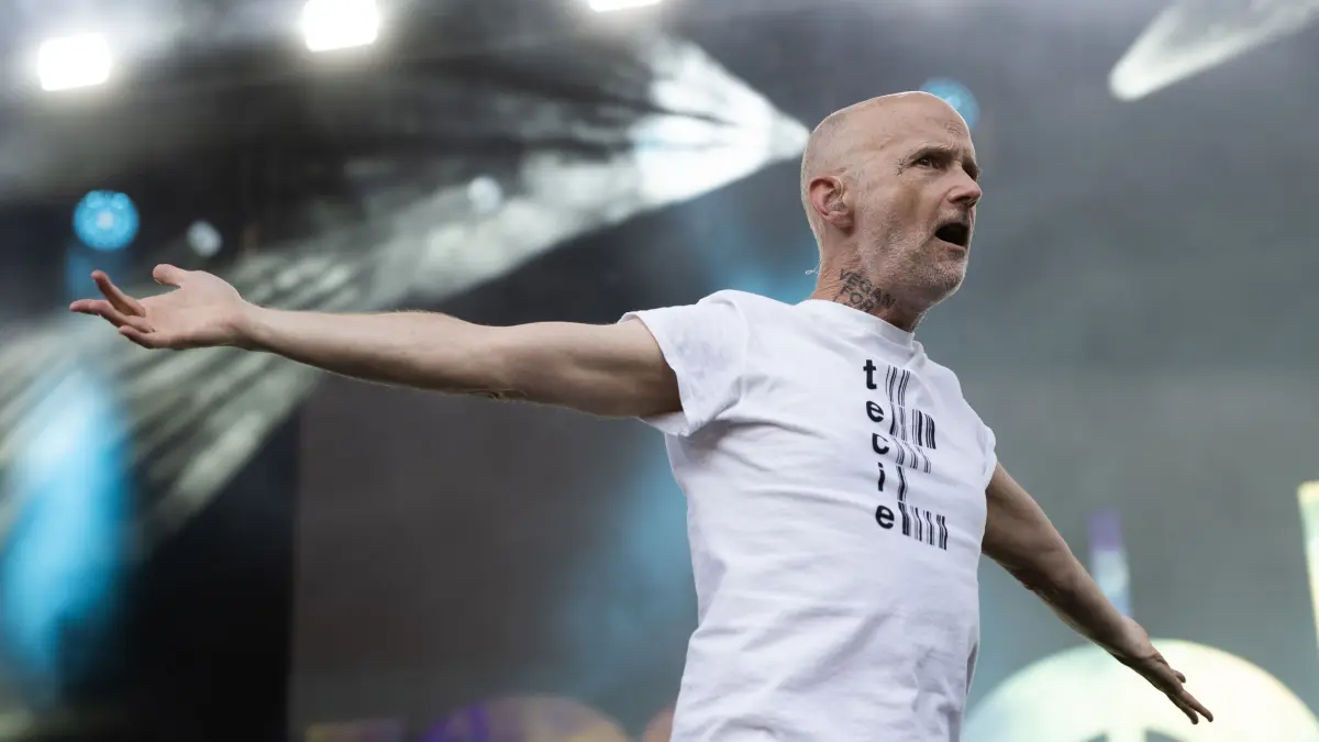 Moby beim Finale der Jazz Open auf dem Stuttgarter Schlossplatz
