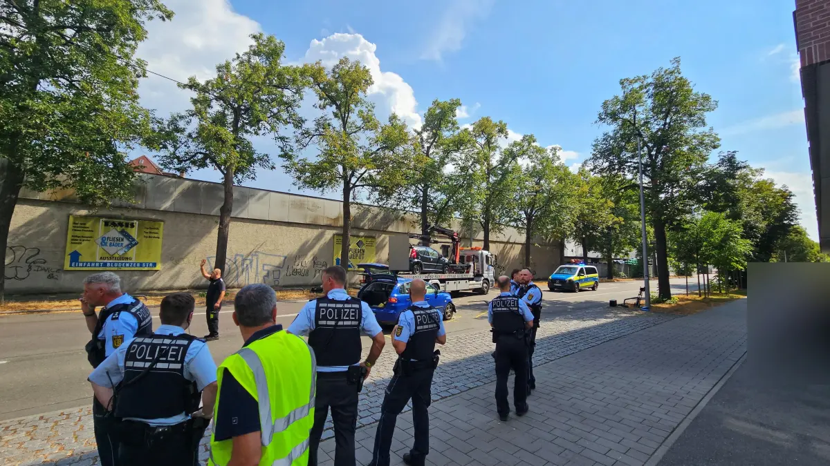 Unfall in Stuttgart-Feuerbach
