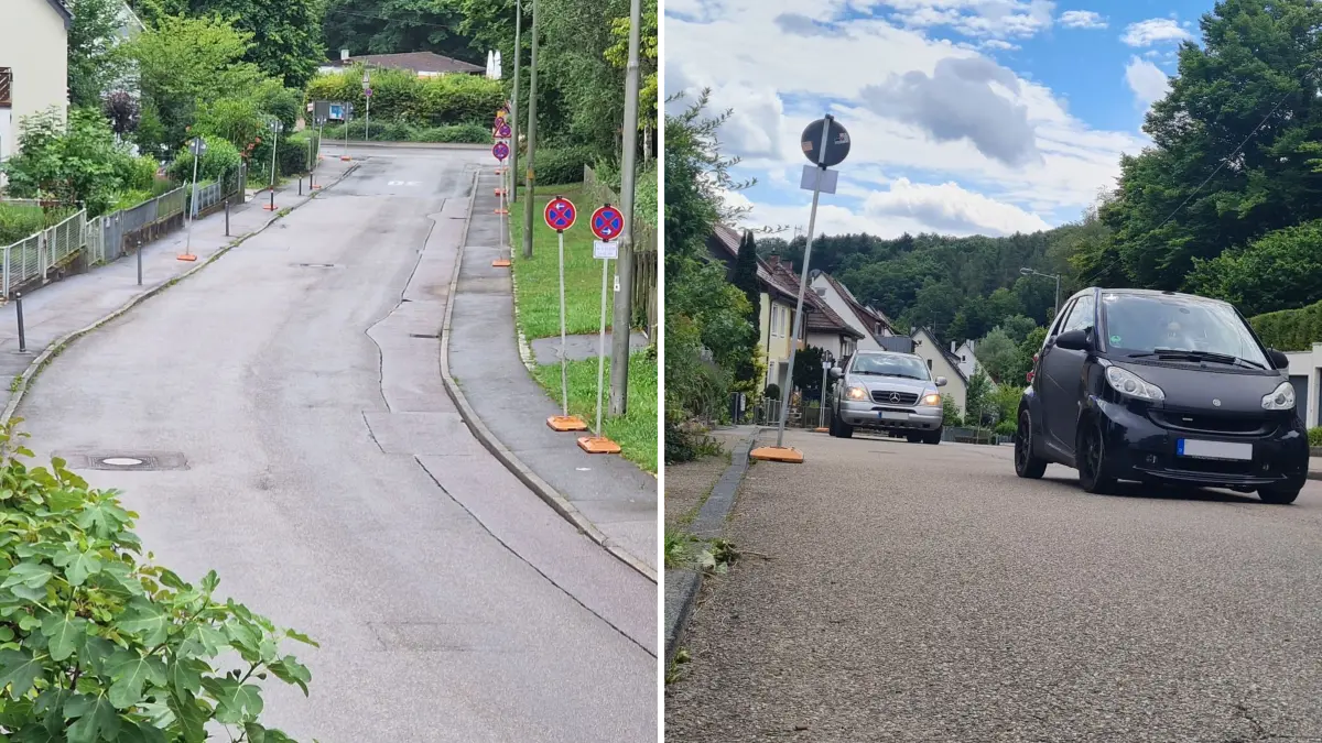 Die Stadt hat in den vergangenen Sommerferien in der Dürrbachstraße absolutes Halteverbot angeordnet.