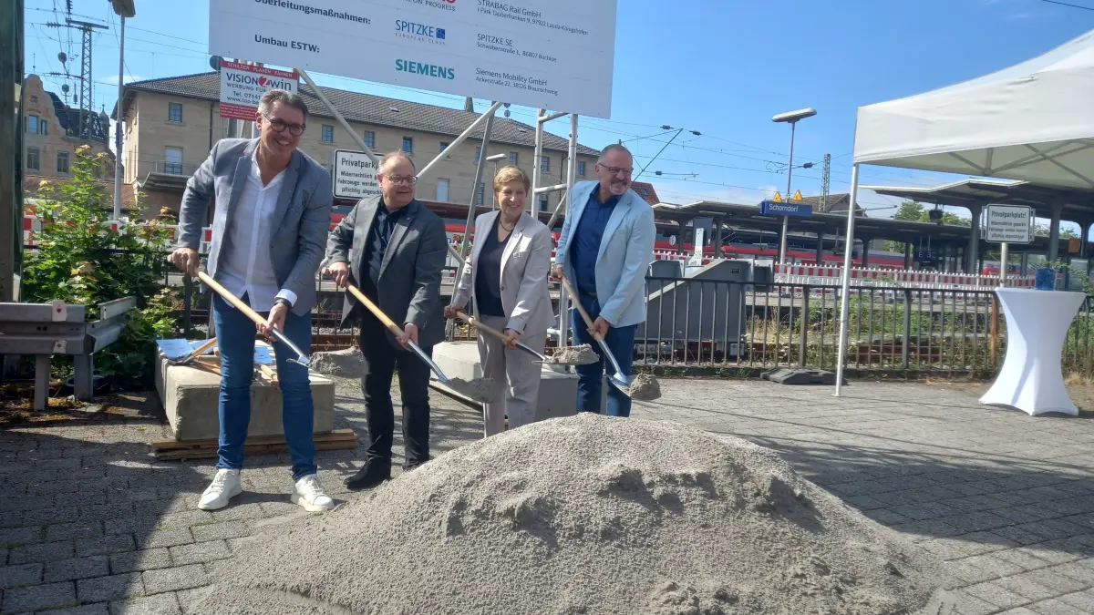 Spatenstich Bahnhof Schorndorf Modernisierung