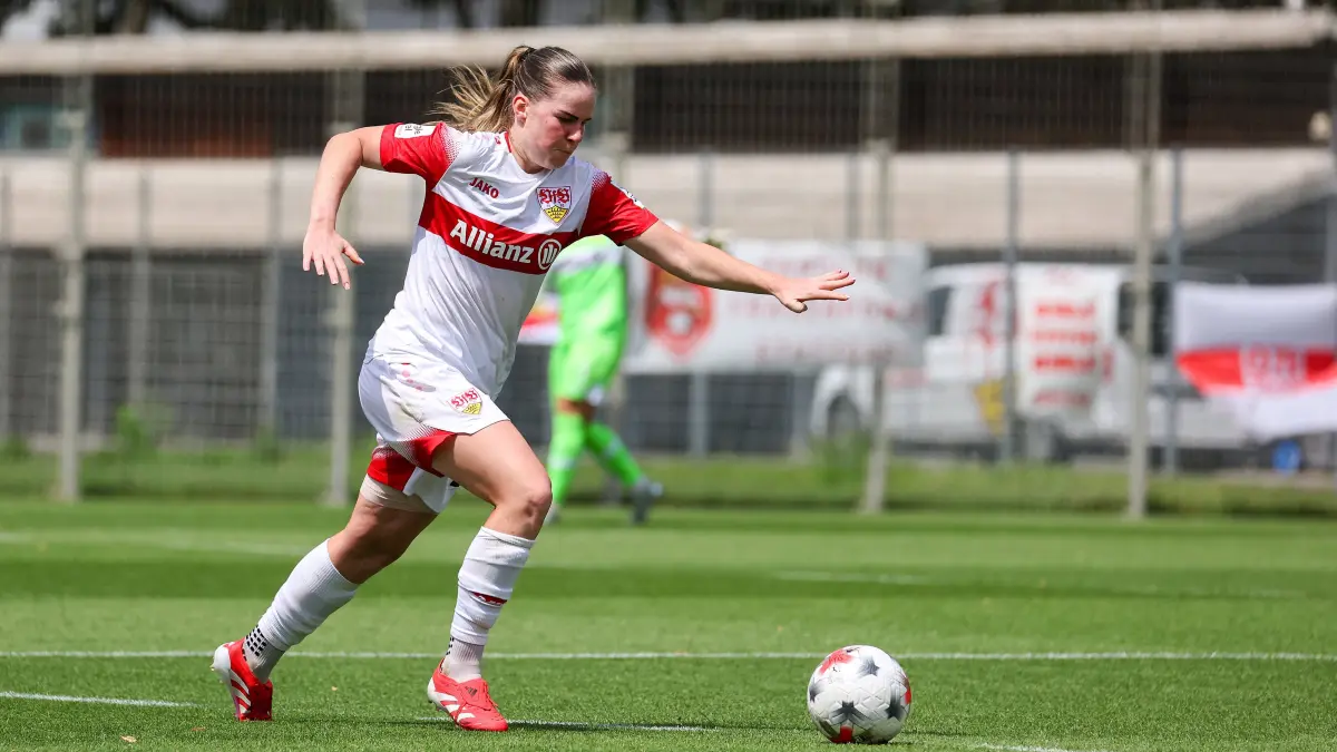 Fußball VfB Stuttgart Frauen vs. 1. FSV Mainz: 2026.07.18, Deutschland, Stuttgart, Fußball VfB Stuttgart Frauen vs. 1. FSV Mainz, Adriana Achcinska VfB *** July 18, 2026, Germany, Stuttgart, Soccer: VfB Stuttgart Women vs. 1. FSV Mainz, Adriana Achcinska VfB