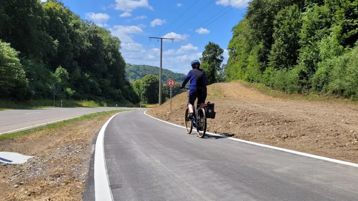 Radweg Aidlingen von oben Kehle