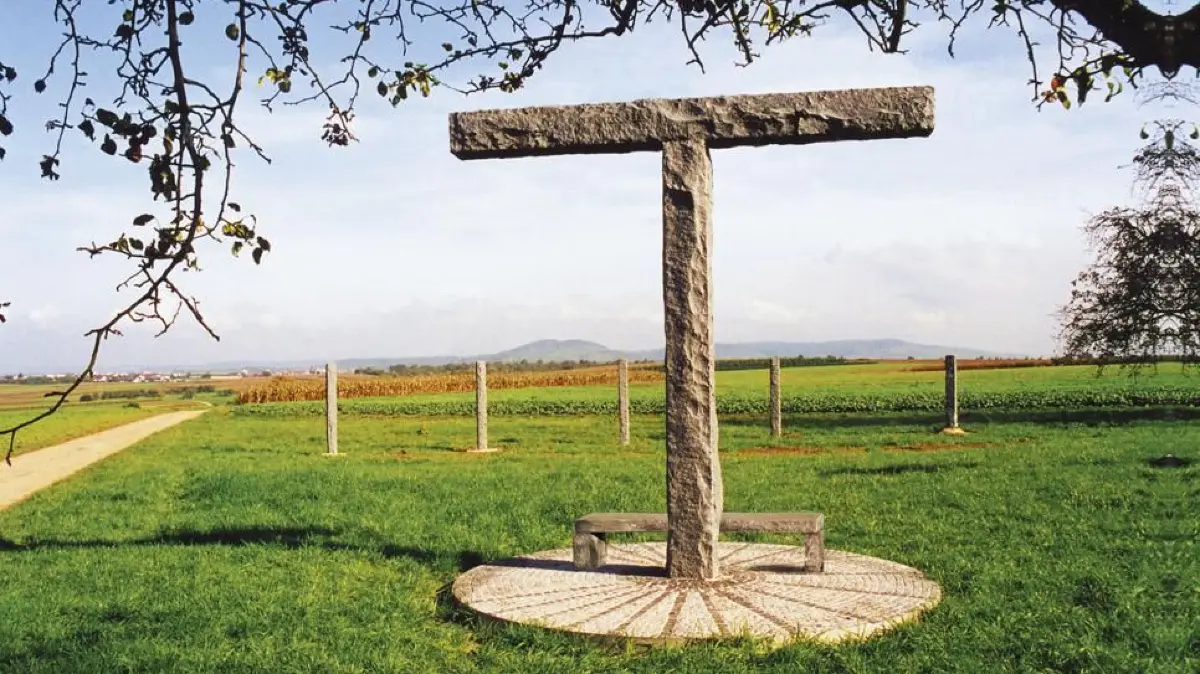 Skulptur Zeit Besinnungsweg Fellbach