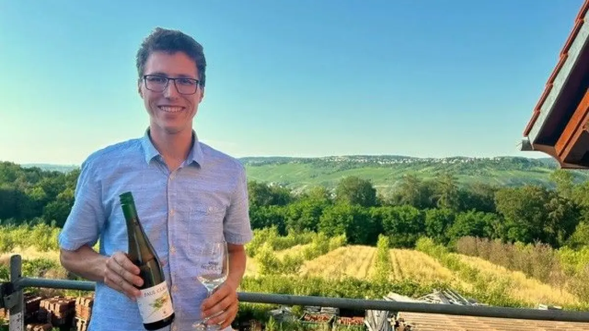 Winzer Paul Clauß vom gleichnamigen Bio-Weingut in Ostfildern