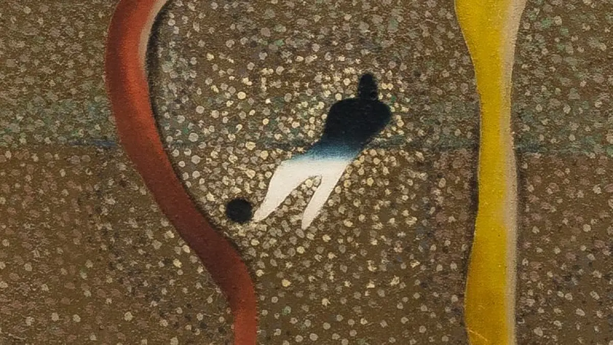 Willi Baumeister, Fußballspieler, 1934 - Bild in der Ausstellung "Visionäre der Moderne", Galerie Schlichtenmaier, Stuttgart, 2026