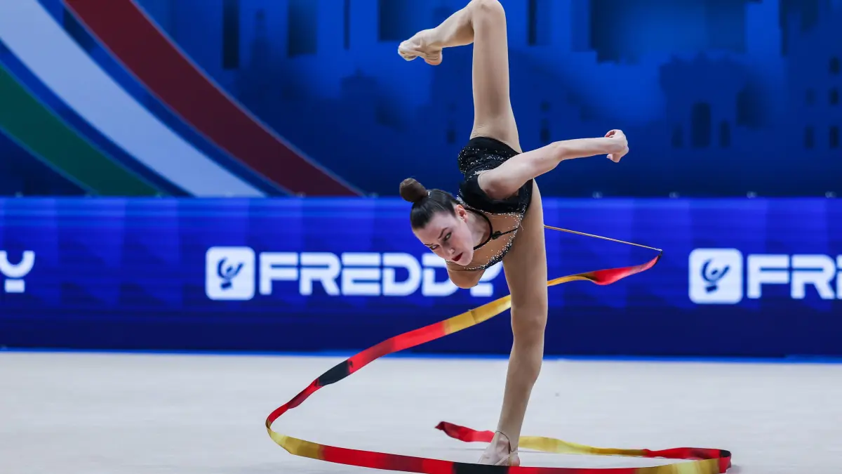 Rhythmic gymnastics, Rhythmische Sportgymnastik, RSG FIG World Cup Finals 2026 Milano - 12/07/2026 Darja Varfolomeev GER seen during Rhythmic Gymnastics FIG World Cup Finals 2026 Milano at Unipol Forum in Milan, Italy *** 2026 FIG Rhythmic Gymnastics World Cup Finals, Milan, July 12, 2026: Darja Varfolomeev GER seen during the 2026 FIG Rhythmic Gymnastics World Cup Finals in Milan at the Unipol Forum in Milan, Italy Copyright: xBEAUTIFULxSPORTS/Carabellix
