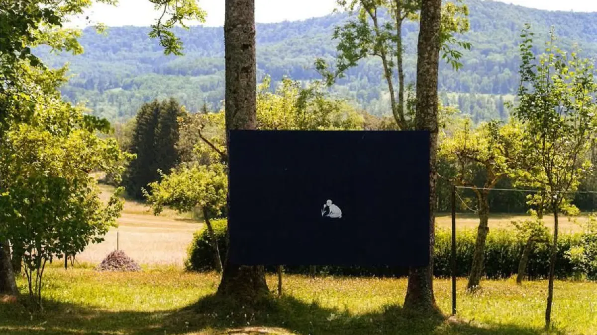 Andreas Grunert (Stuttgarter Maler), "Malerei über der Erde", Projekt im Juli 2026 in Grunerts Garten in Hechingen-Beuren