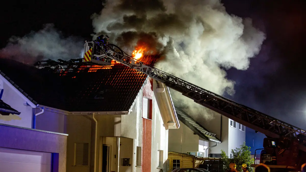 Brand eines Wohnhauses in Welzheim