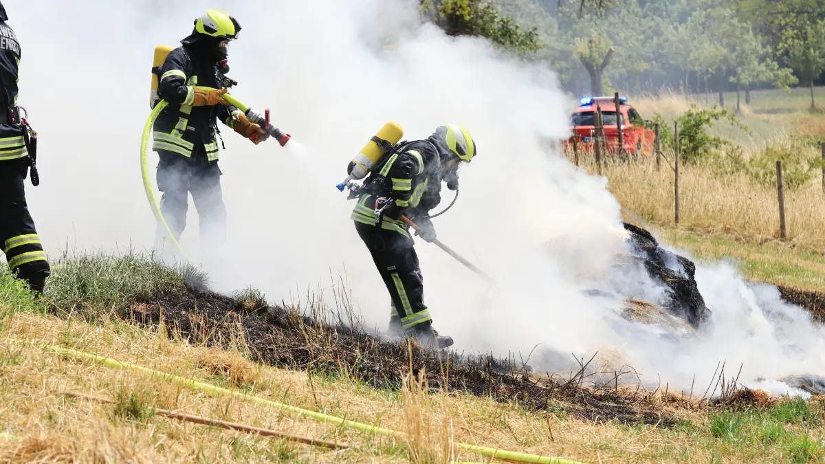 Die Feuerwehr löschte die Flammen schnell.