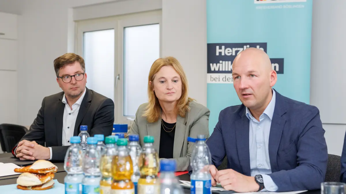 CDU Sommerpressekonferenz: Böblingen, CDU, Pressekonferenz, Sommer PK, Kreisgeschäftsstelle, Alfred Stickel, Regina Dvorak-Vucetic, Marc Biadiac,