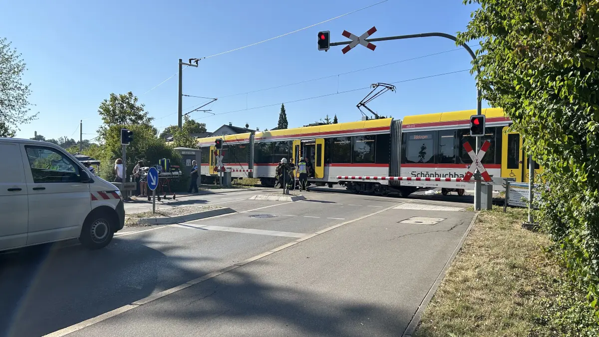 Schönbuchbahn Unfall Südbahnhof Böblingen
