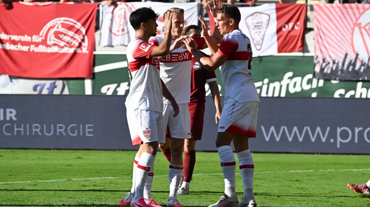 Impressionen vom VfB-Test in Offenbach