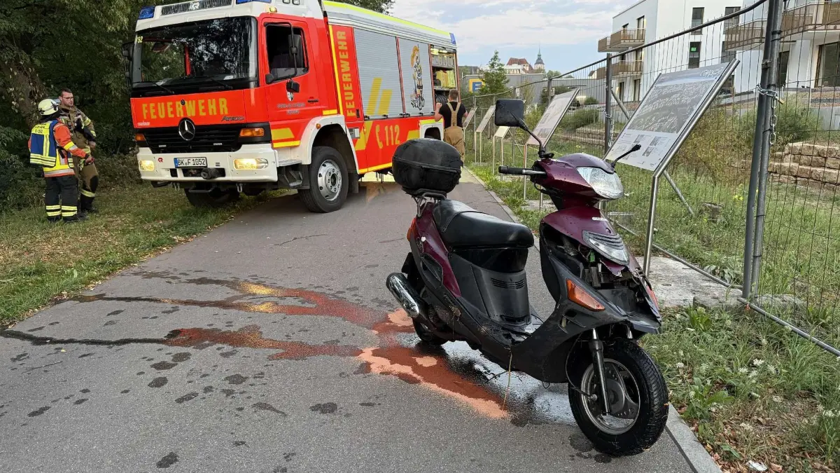 Jugendliche versenken Roller in der Murr