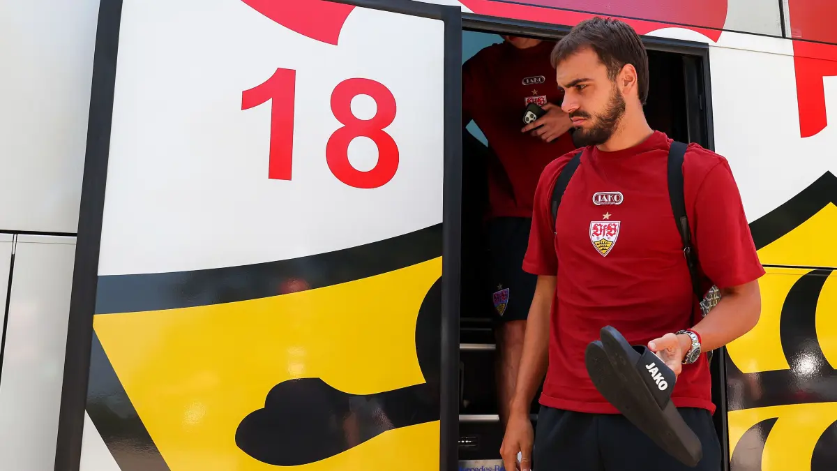 Fußball VfB Stuttgart Trainingslager: BAU // 03.08.2026, Deutschland, Grassau, Fußball Bundesliga, Saison 2026/2027, Trainingslager VfB Stuttgart, Jovan Milosevic