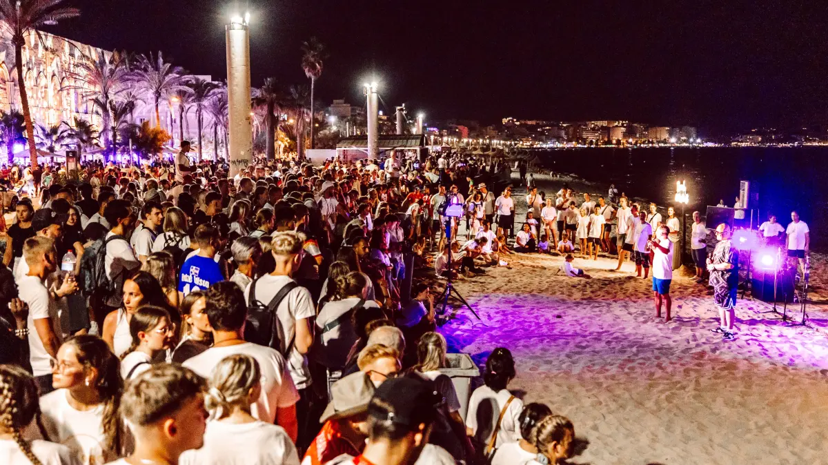 Gottesdienst am Strand von Palma